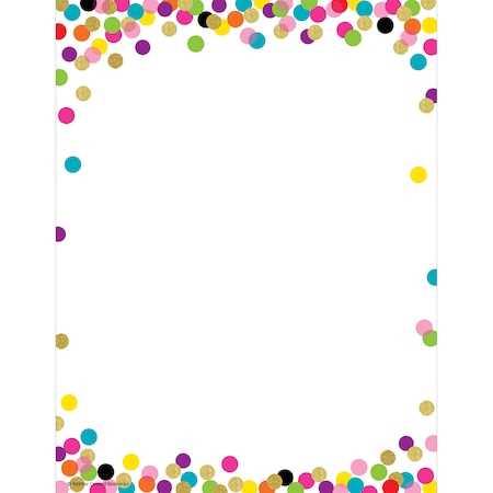 Teacher Created Resources Confetti Computer Paper, 8.5 x 11, PK300 TCR2735